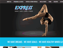 Tablet Screenshot of expressdanceandacro.com